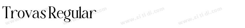 Trovas Regular字体转换